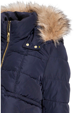 Темно-синяя зимняя куртка для беременных H&M