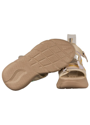 Бежевые женские босоножки 198334 Pino Dangio на липучке