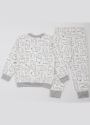 Біла зимня піжама (свішот, штани) Ляля