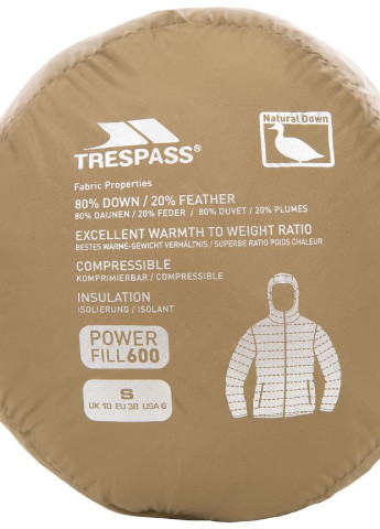 Бежева демісезонна куртка Trespass AMMA