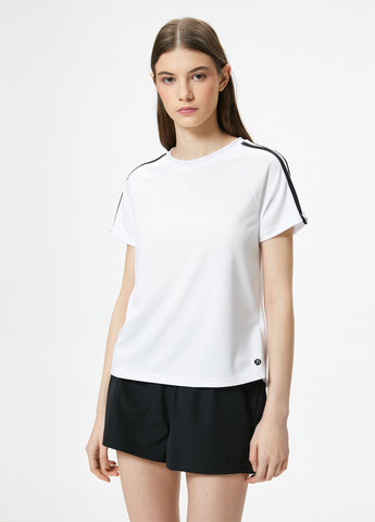 Белая кэжуал, спортивная футболка KOTON
