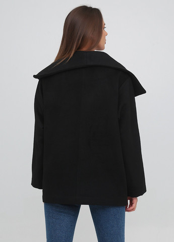 Черное Кэжуал полупальто двубортное Monki однотонное