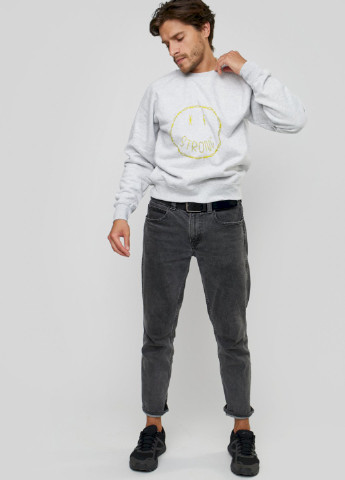 Сірий світшот чоловічий YAPPI малюнок (251424332)