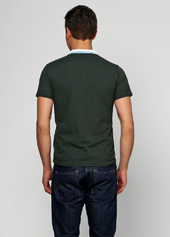 Зеленая футболка-поло для мужчин West Wint с надписью