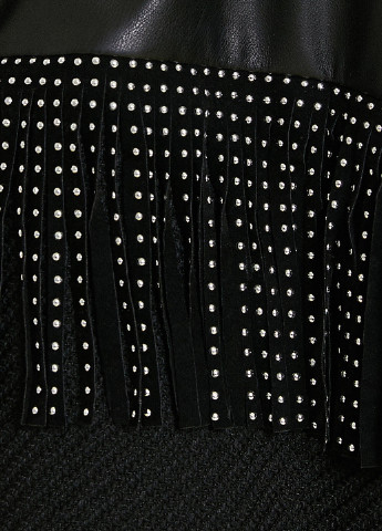 Куртка-рубашка KOTON однотонная чёрная кэжуал