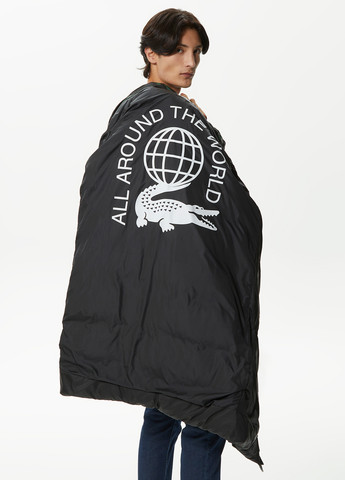 Черная зимняя куртка Lacoste