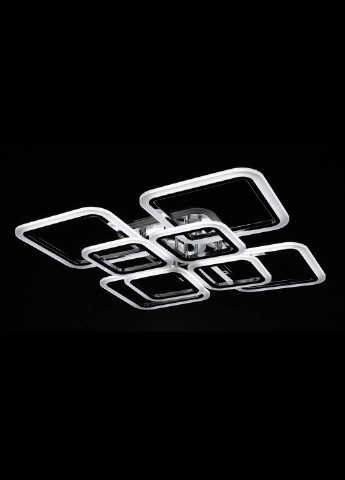 Люстра стельова LED з пультом A2400 / 4 + 4-RGB-ch Хром 11х59х59 см. Handmade (234539955)
