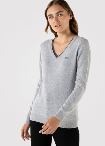 Сірий демісезонний пуловер пуловер Lacoste