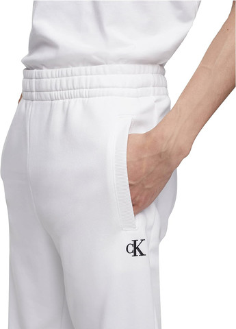 Белые кэжуал, спортивные демисезонные джоггеры брюки Calvin Klein