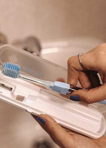 УФ санитайзер+Ионная зубная щетка Medium Средней жесткости IONICKISS (254847283)