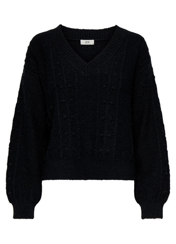 Черный демисезонный свитер пуловер Only