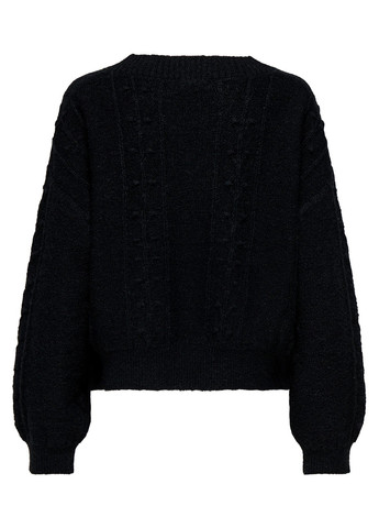 Черный демисезонный свитер пуловер Only