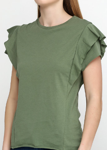 Оливково-зелена літня футболка Power