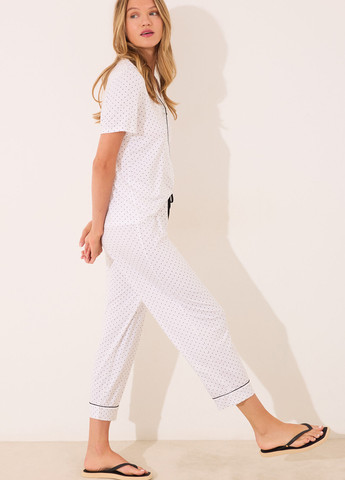 Біла всесезон піжама (сорочка, штани) сорочка + брюки Women'secret