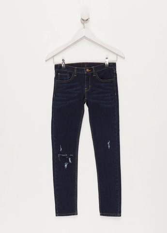 Темно-синие демисезонные зауженные джинсы Levi's