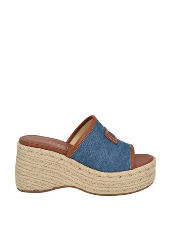 Комбинированные босоножки Guess без застежки плетение