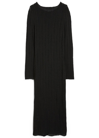 Чорна кежуал сукня сукня светр, силуетна C&A однотонна