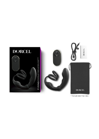 Массажер простаты P-Ring с эрекционным кольцом и пультом ДУ Dorcel (253910140)