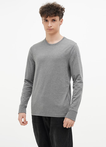 Серый демисезонный кэжуал лонгслив Express меланж