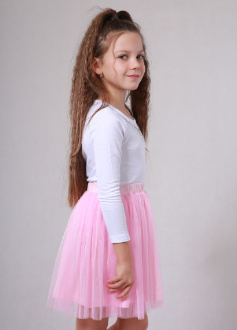 Розовая кэжуал однотонная юбка Vidoli мини
