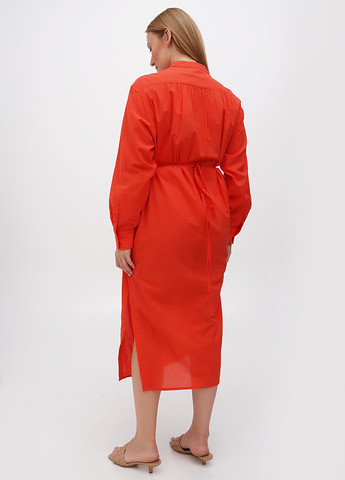 Коралова кежуал сукня Rosa Shock однотонна