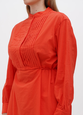 Коралова кежуал сукня Rosa Shock однотонна