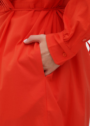 Коралова кежуал сукня Rosa Shock однотонна