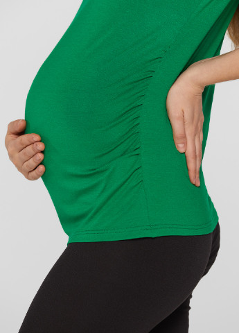 Зеленая летняя футболка для беременных Lullababe