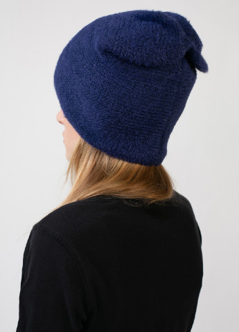 Зимова тепла ангорова шапка жіноча на флісовій підкладці 551111 DeMari вельвет ангора (237904038)