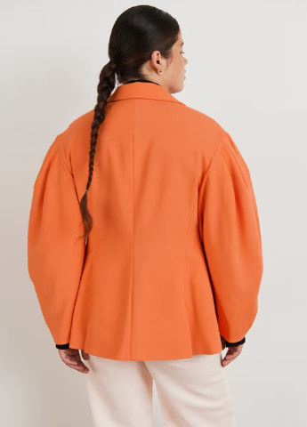 Оранжевый женский жакет Gina Tricot однотонный - демисезонный