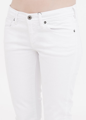 Белые кэжуал демисезонные укороченные, зауженные брюки Ralph Lauren