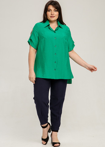 Зеленая летняя блуза A'll Posa