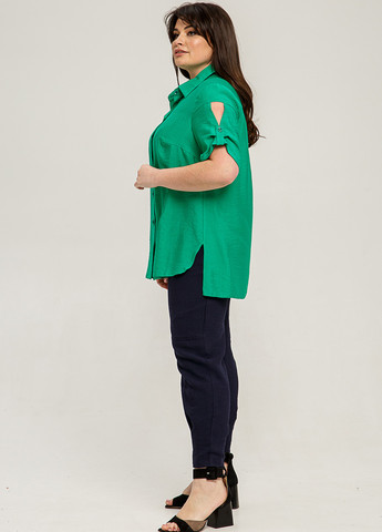 Зеленая летняя блуза A'll Posa