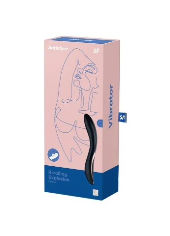 Вібратор із перловою стимуляцією точки G Rrrolling Explosion Black Satisfyer (254152097)