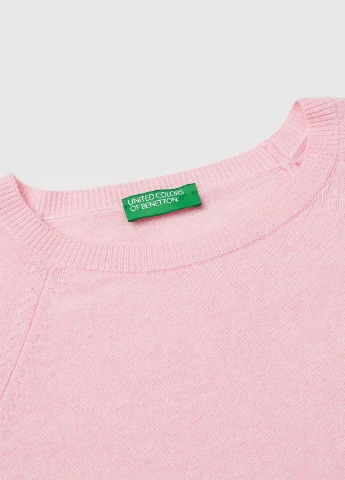 Светло-розовый демисезонный джемпер джемпер United Colors of Benetton