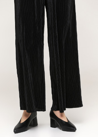 Черные кэжуал демисезонные прямые брюки Monki