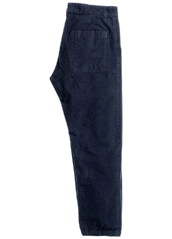 Темно-синие кэжуал демисезонные прямые брюки H&M