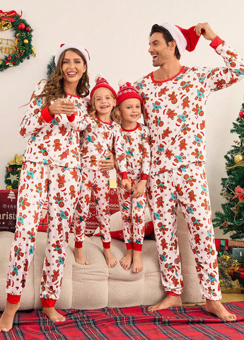 Біла зимня піжама (світшот, штани) SHEIN