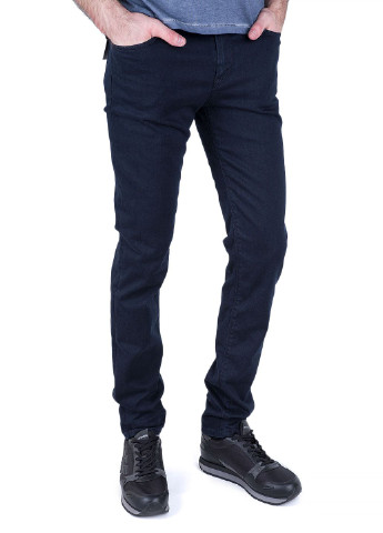 Синие демисезонные джинсы Alberto