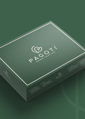 Комплект постельного белья сатин-люкс Minimal розовый (двуспальный) PAGOTI (256519240)