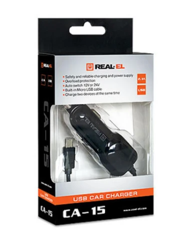 Зарядний пристрій CA-15 black (EL123160009) Real-El (216637968)