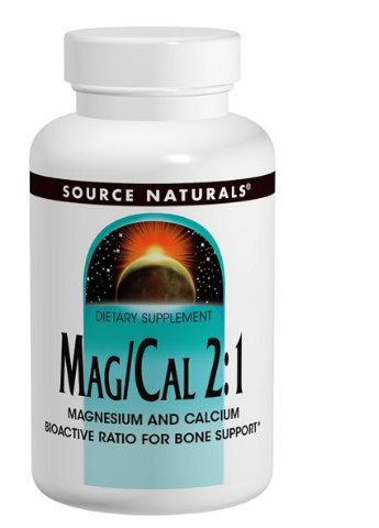 Магній Кальцій 2: 1, 370 мг,, 90 капсул Source Naturals (228292351)