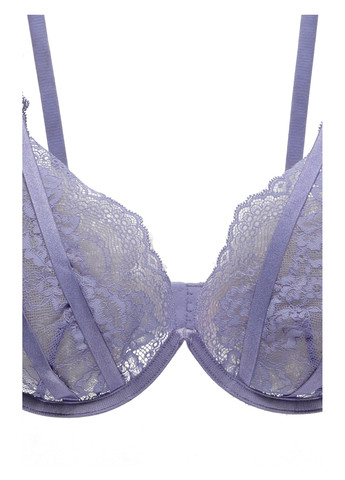 Васильковый балконет бюстгальтер Hunkemoller с косточками полиамид, кружево