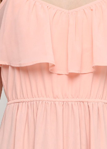 Світло-рожева кежуал сукня кльош Tom Tailor однотонна