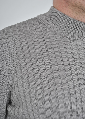 Сірий демісезонний светр зі стійкою Berta Lucci