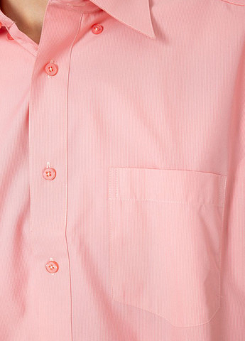 Розовая классическая рубашка однотонная Ager