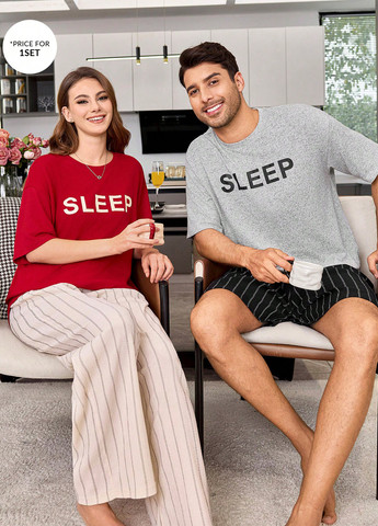 Пижама (футболка, шорты) SHEIN (342382342)