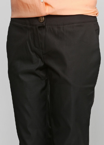 Черные кэжуал демисезонные зауженные брюки Azuri