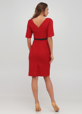 Червона кежуал сукня футляр The J. Peterman Company однотонна