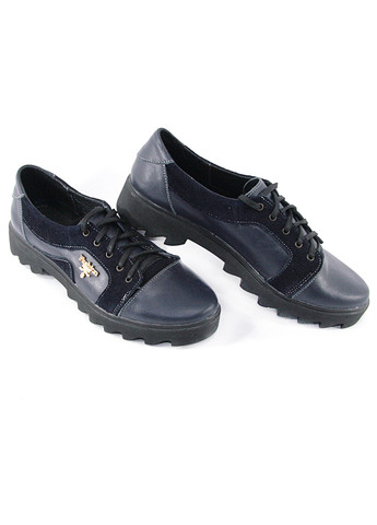 Mila Туфли темно-синий з натуральная замша, натуральная кожа, — демисезон (360976380)